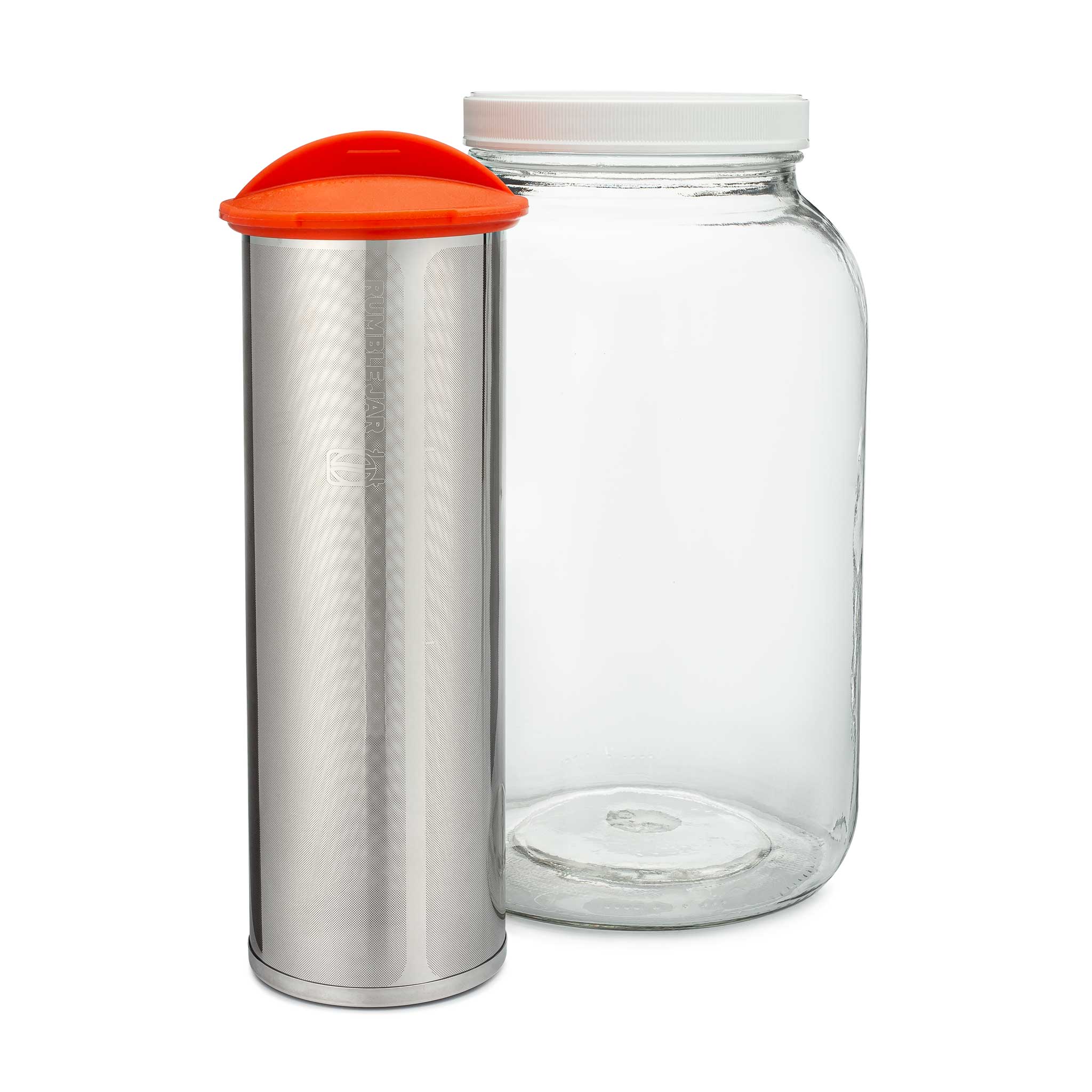 Rumble Jar XL 64oz Filter - Orange, Red