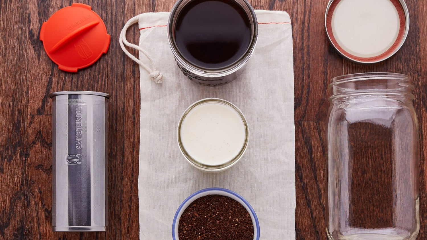 Rumble Jar cold brew coffee maker on table