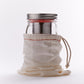 Rumble Jar cold brew maker includes an optional cotton filter sock 