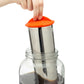 Rumble Jar's cold brew coffee filter fits entirely inside the glass jar