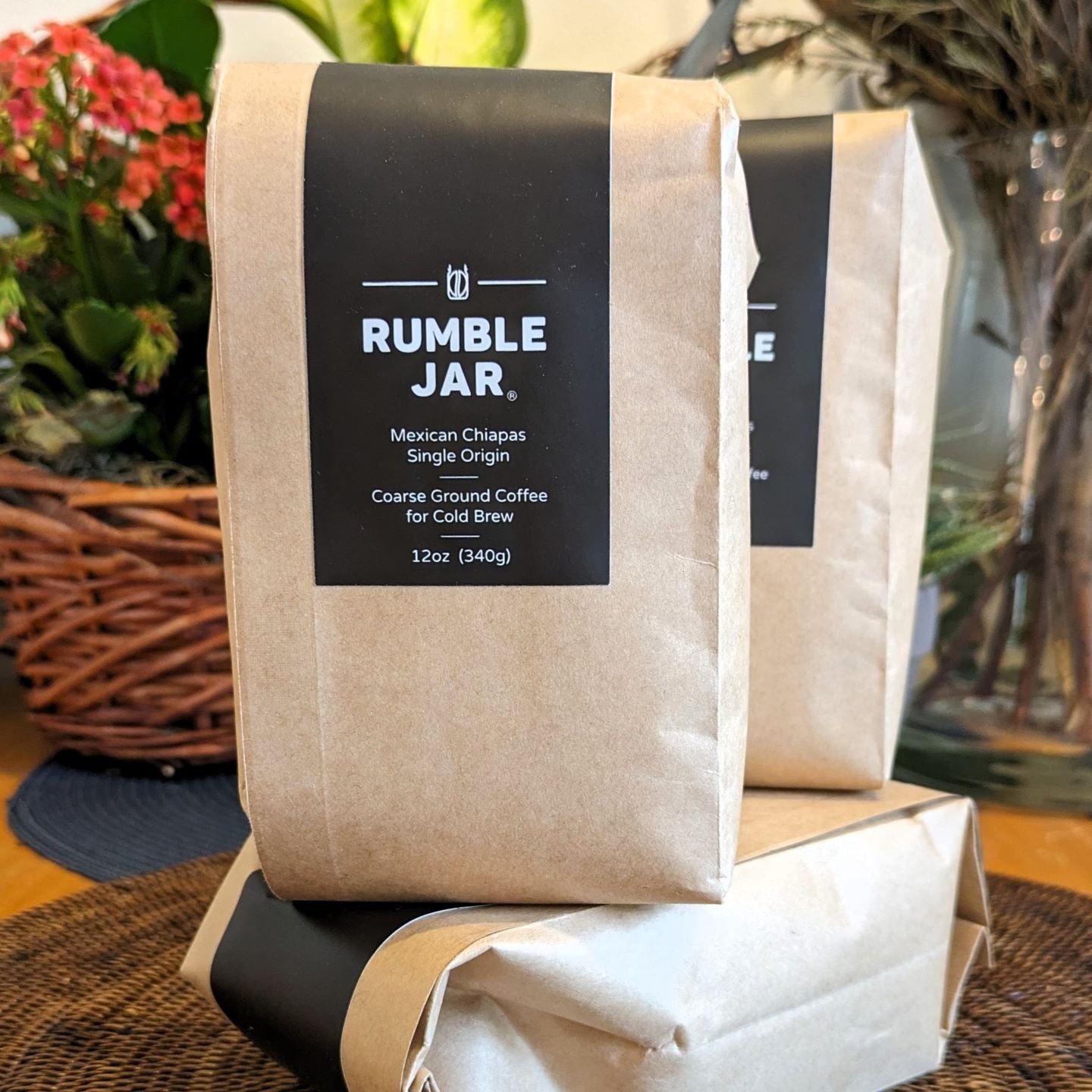 3-pack of Rumble Jar Coarse Ground Coffee