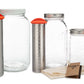 The three sizes of Rumble Jar filters: one gallon, half gallon, quart