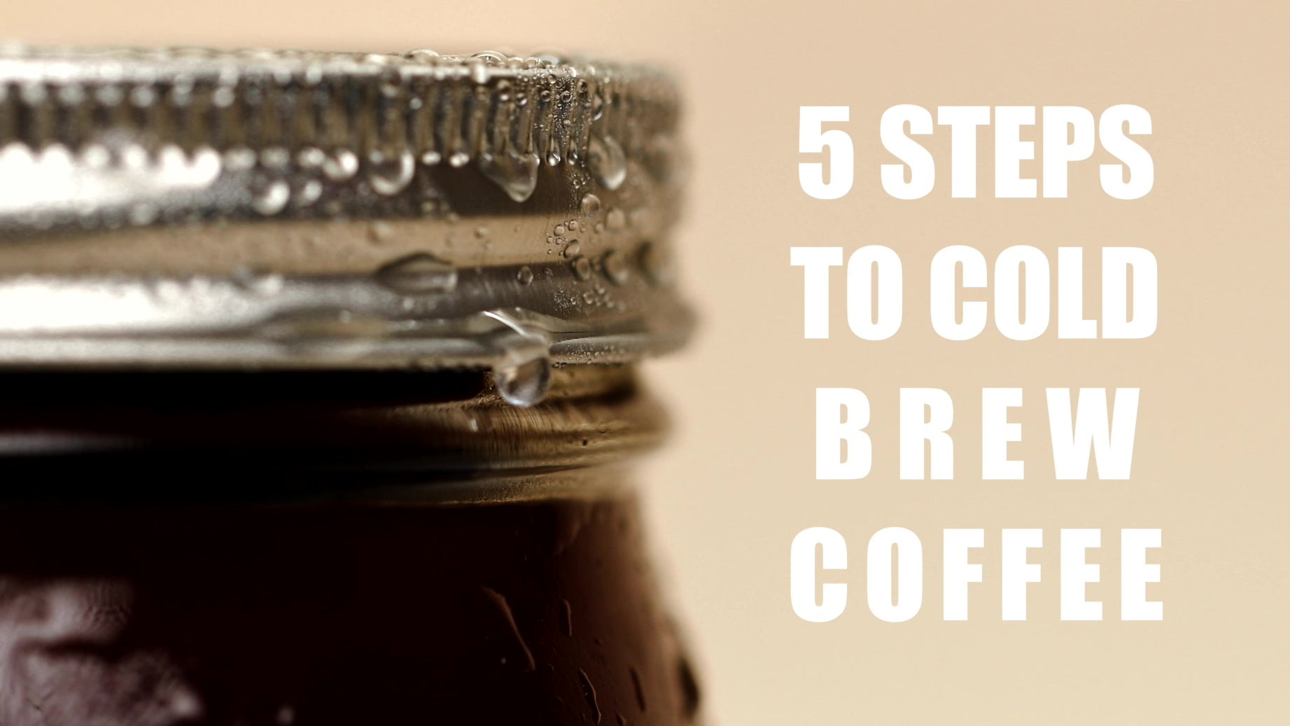 Load video: 5 Quick Steps to cold brew coffee with Rumble Jar