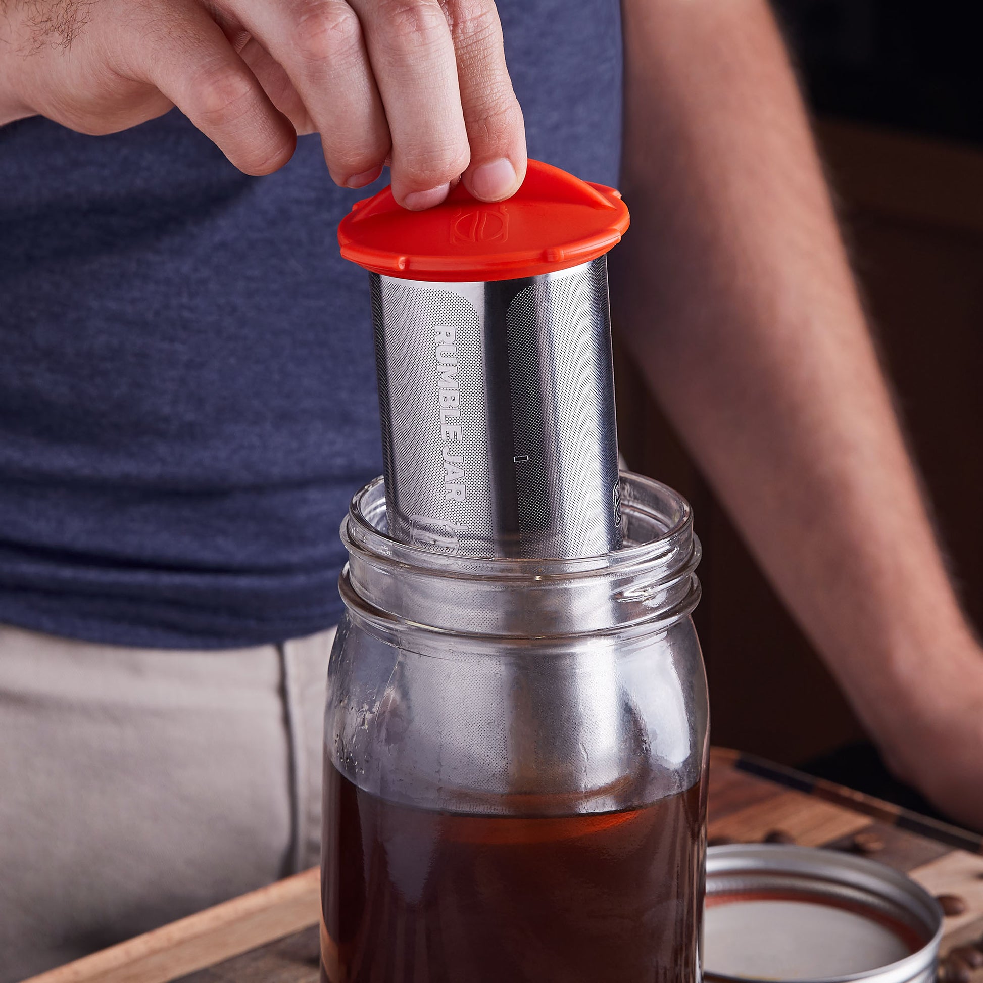 The Rumble Jar - Rumble Go: Portable Cold Brew Coffee Maker (filter only)