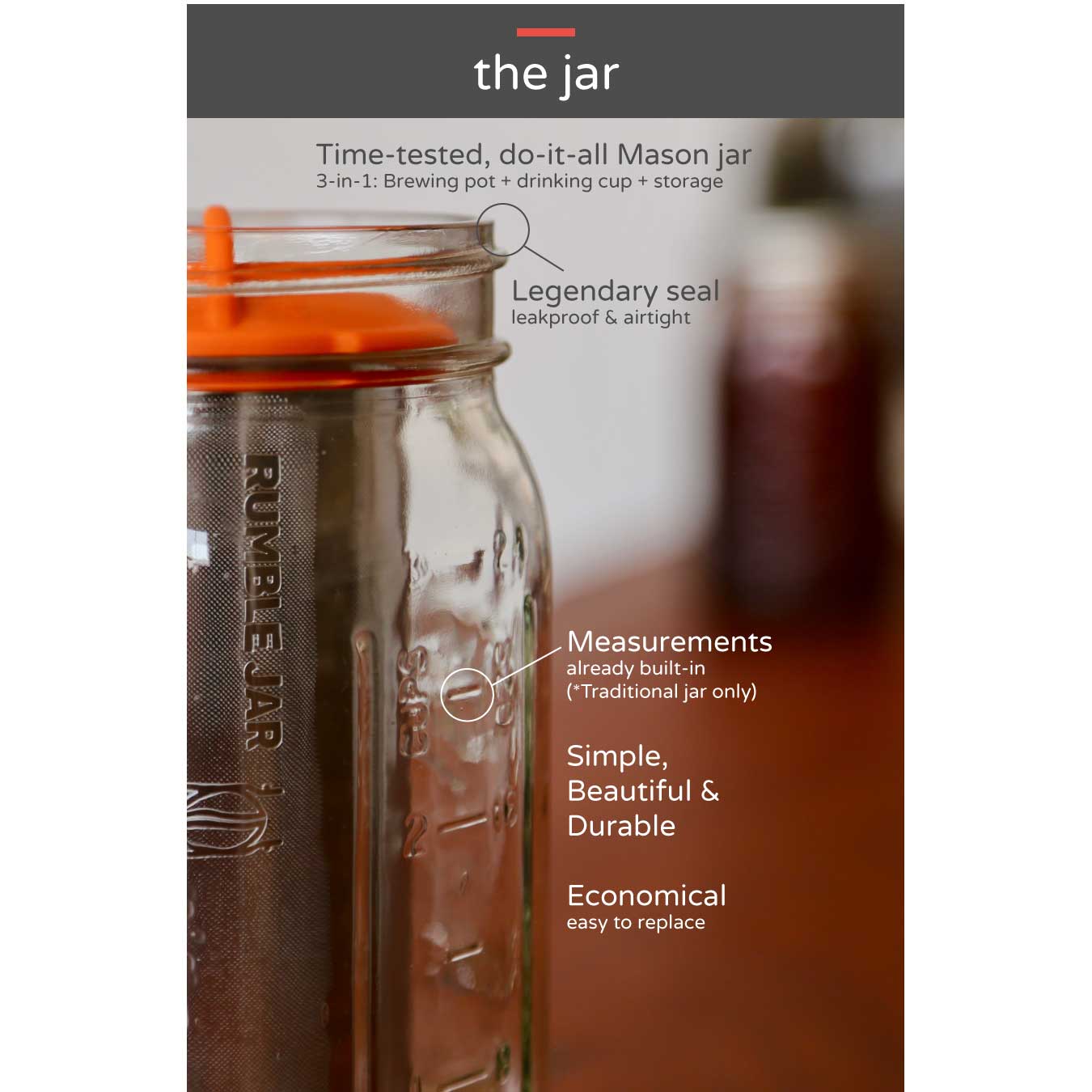 Glass Storage Jar - 1 Gallon Capacity | Masthome